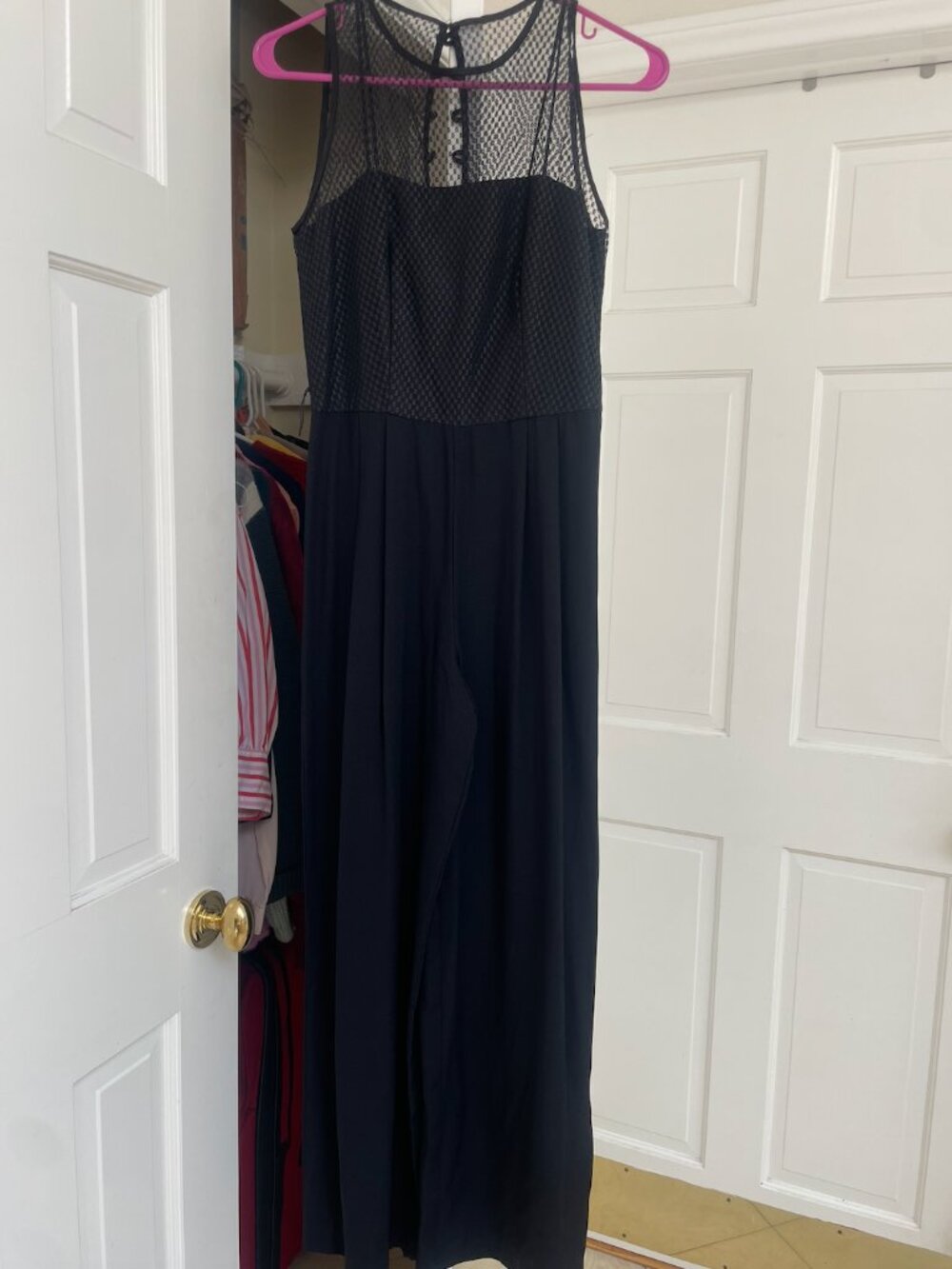 Size 6 Dressy Black Jumpsuit by Donna Ricco